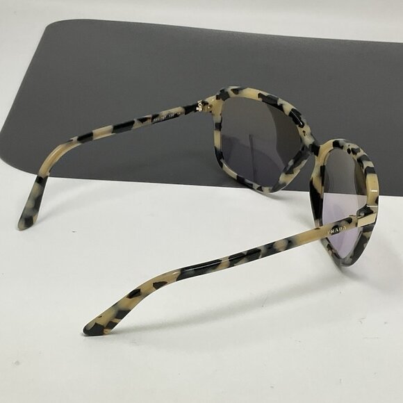 Prada SPR10V-F 511-757 Ivory Havana Square Sunglasses Scratched Lenses main image 10